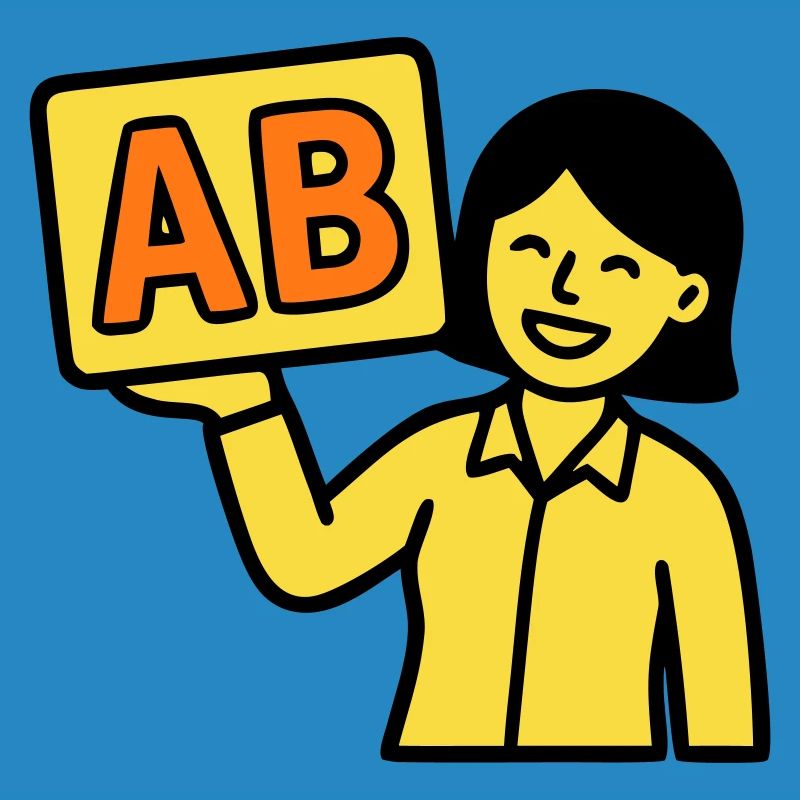 Lehrerin Grundschule ABC Vektor