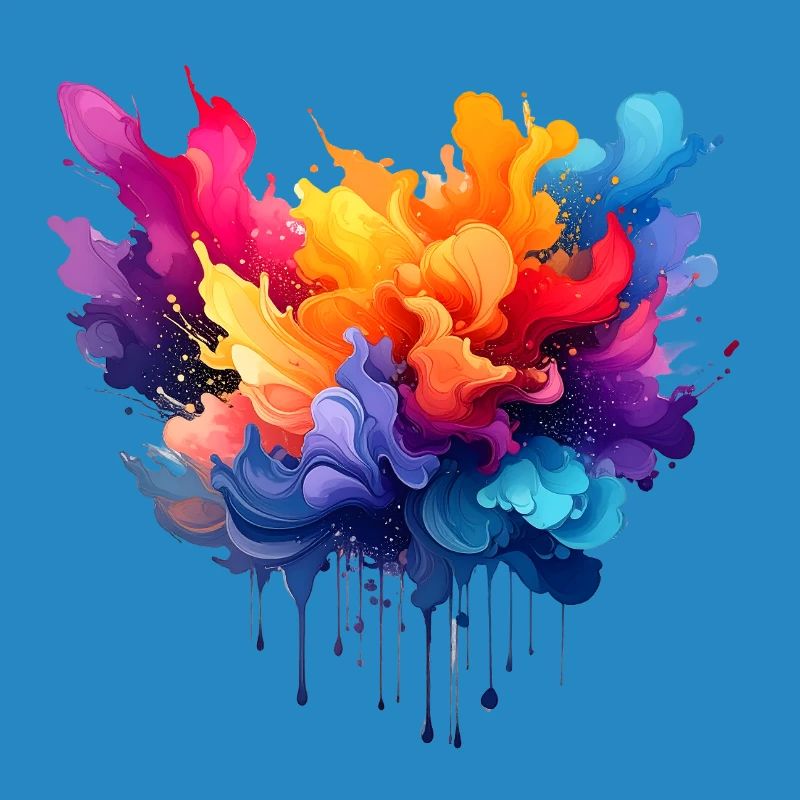 Farbexplosion Farbfluss
