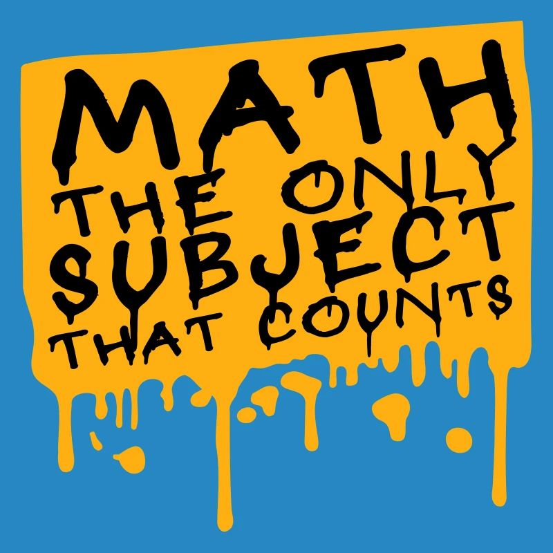 Math The Only Subject That Counts Nerd Mathe Logo