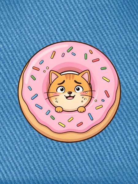 Kawaii Cat Donut Pop