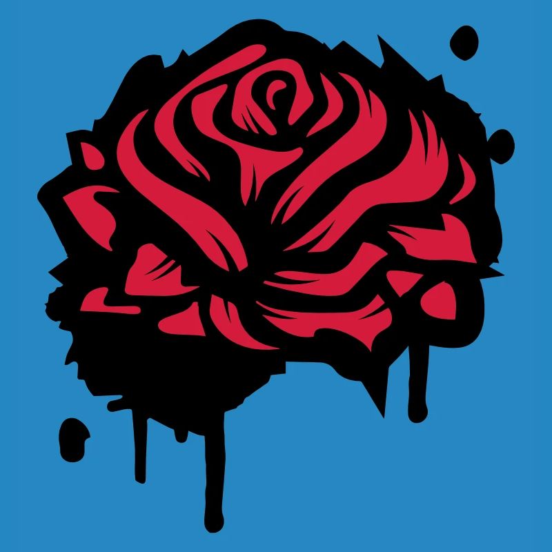 Une rose comme un graffiti