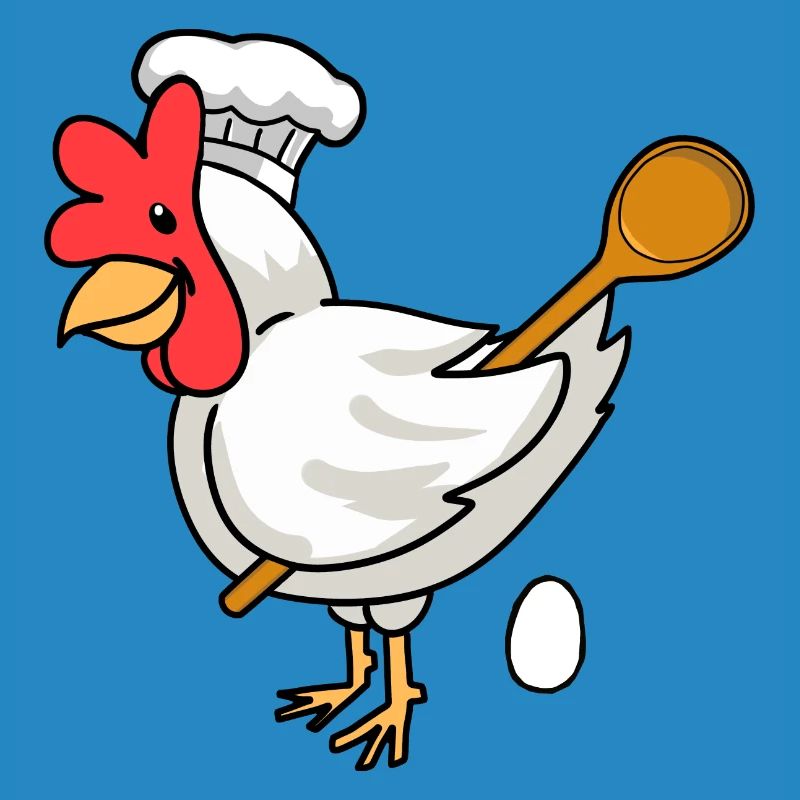 Baker Chicken Egg Cooking Spoon Bakery Egg Bake Cook
