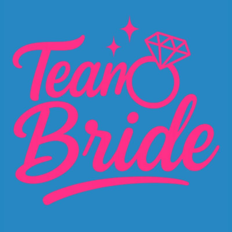 Team Bride Pink Ring Script