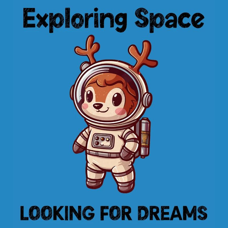 Deer Looking For Dreams Outer Space