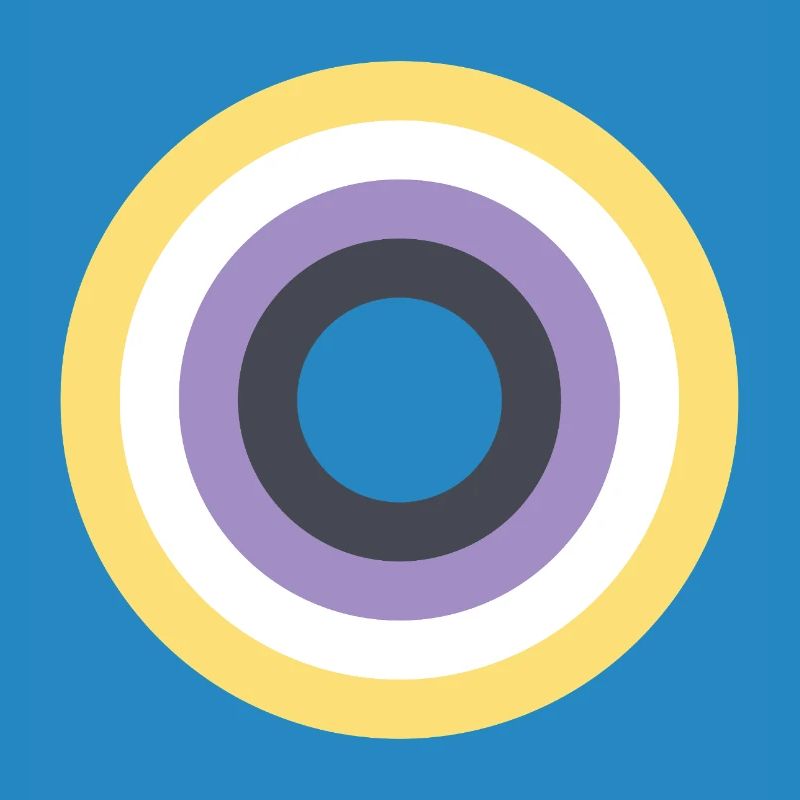 Concentric Ring Palette LGBTQ Non Binary