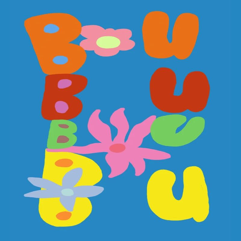 Bubble Bloom Groovy Buchstaben