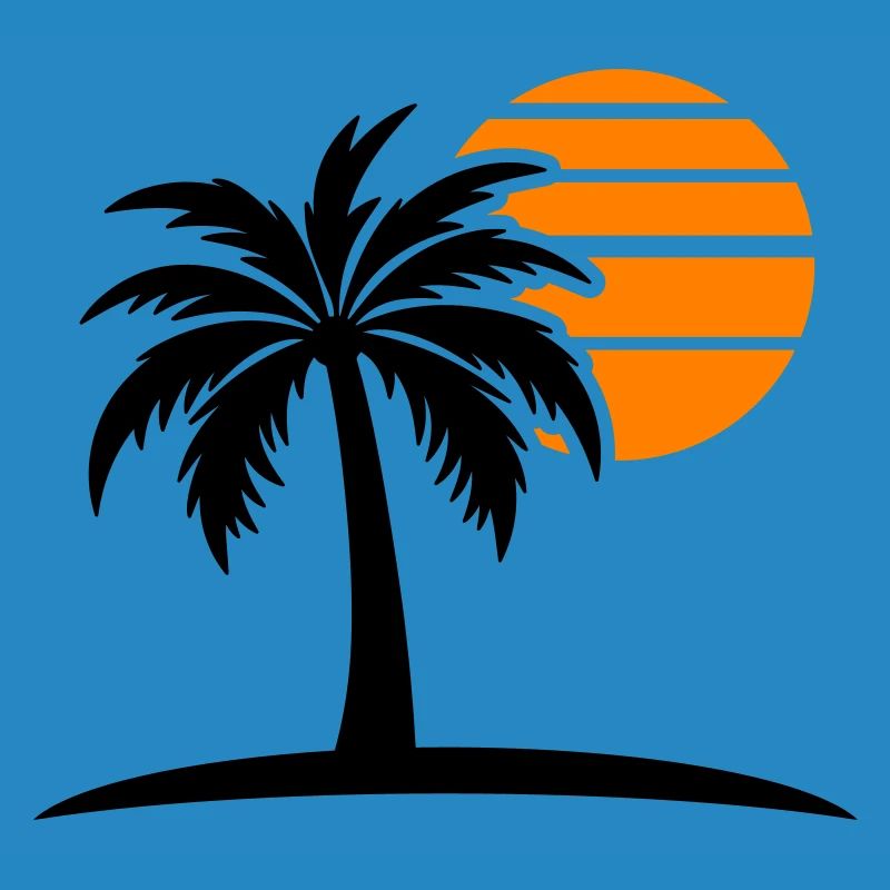 Palm Tree Sun Island