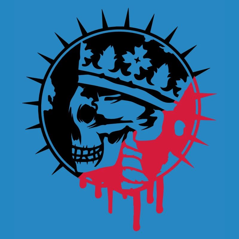 Skull with Crown Graffiti Patch