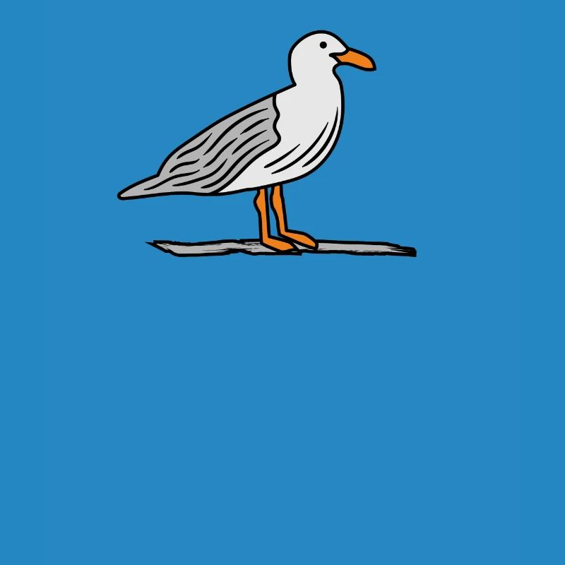 Möwe auf Stein
