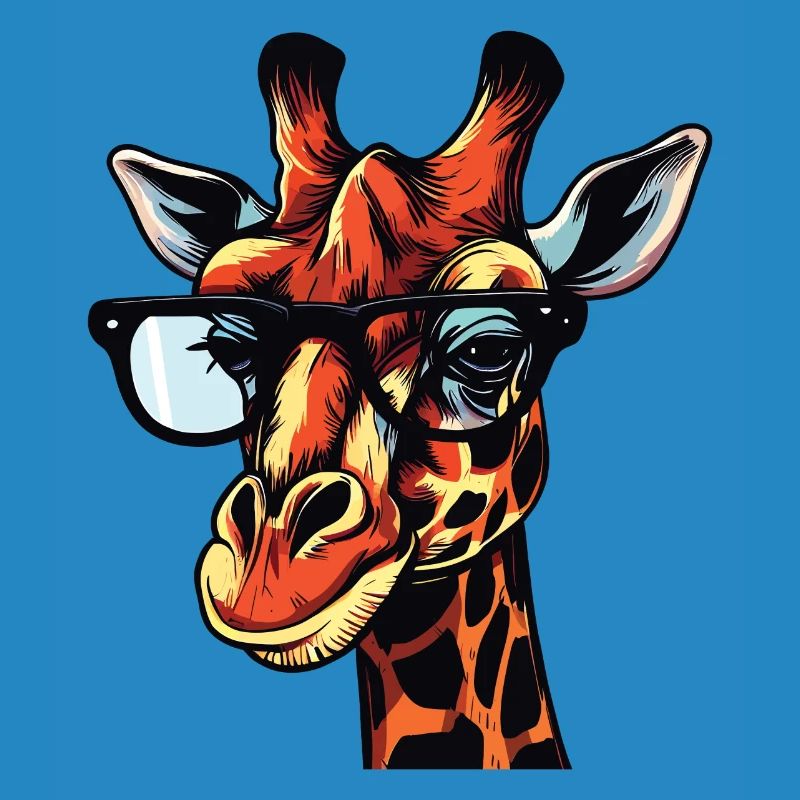 Cartoon Comic Giraffe Design