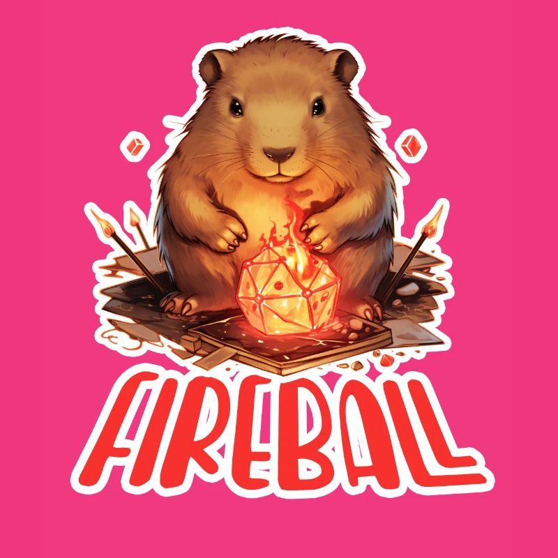 Capybara Mage – Conception de RPG boule de feu