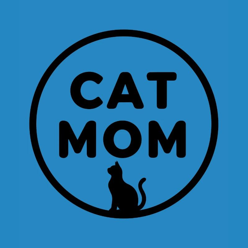KATZENMAMA (DUNKLES TEXTDESIGN)