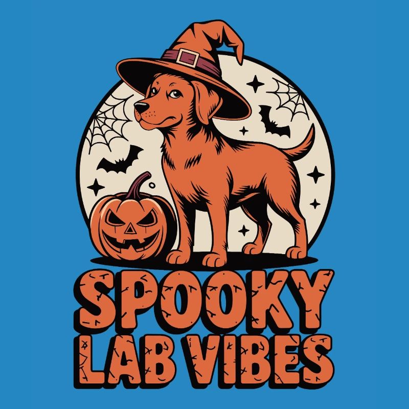 Spukiger Foxred Labrador Halloween