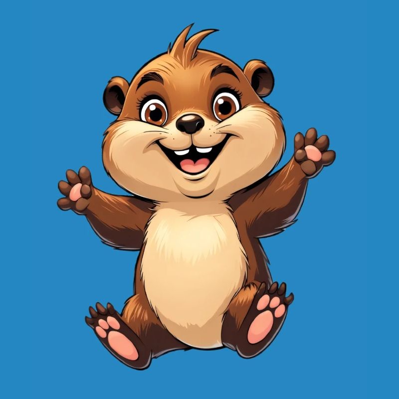 Fröhliches Eichhörnchen Design