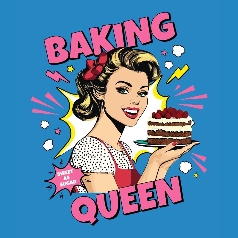 Baking Cake Baking Queen Baking Fairy Baker Pop Art