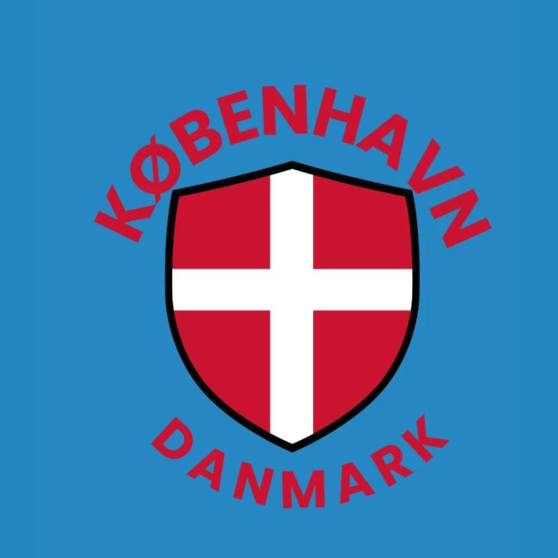 Bouclier de Copenhague avec drapeau danois