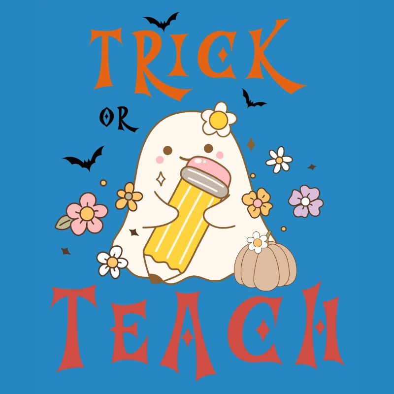 Halloween-Lehrer austricksen oder unterrichten