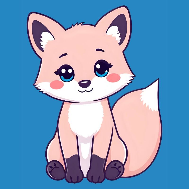 Curious Ginger Tabby Fox with Striking Pink Cheeks