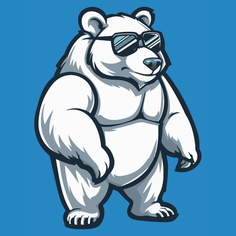 Polar Bear Comic Cool