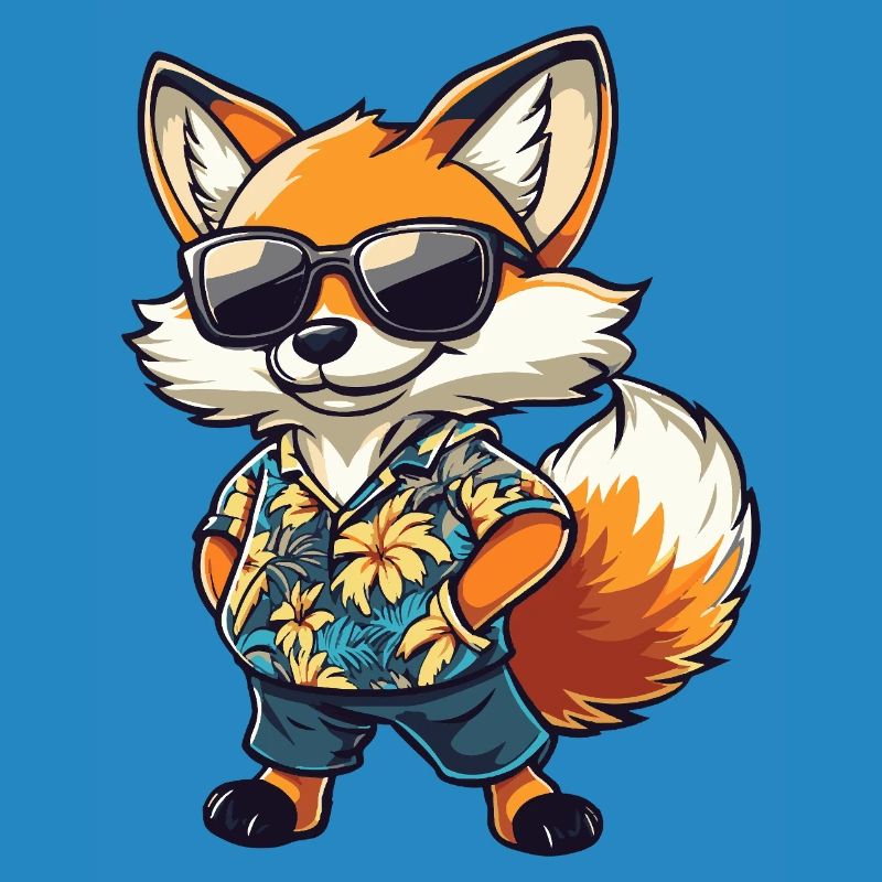Fox Comic Funny Summer