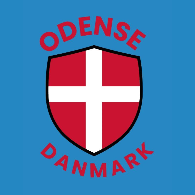 Blason du drapeau du Danemark d’Odense