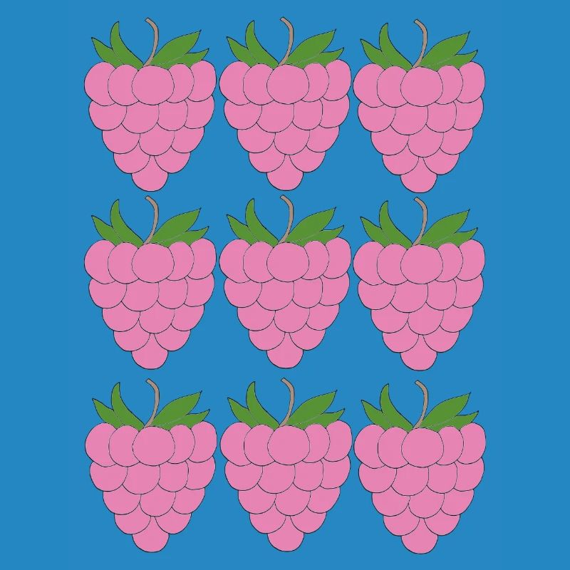 Raspberry Grid Pattern
