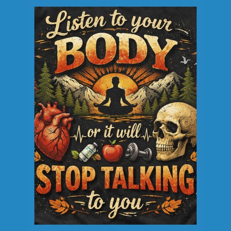 Hör auf deinen Körper oder er spricht