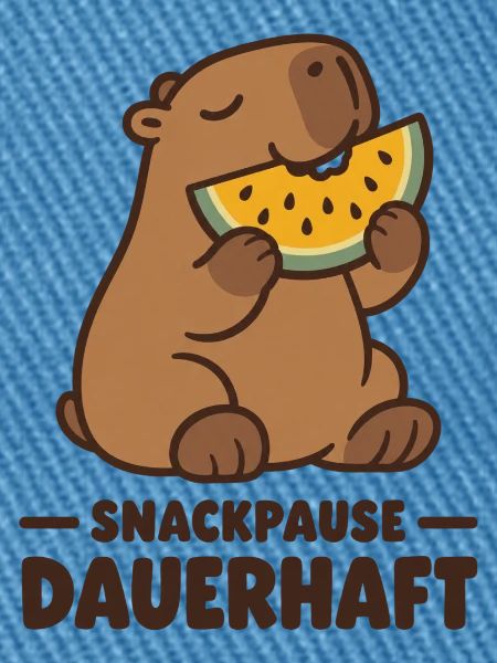 Snackpause dauerhaft Wasserschwein Melone