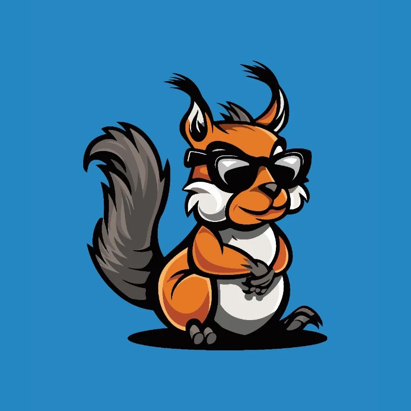 Eichhörnchen Cool Comic