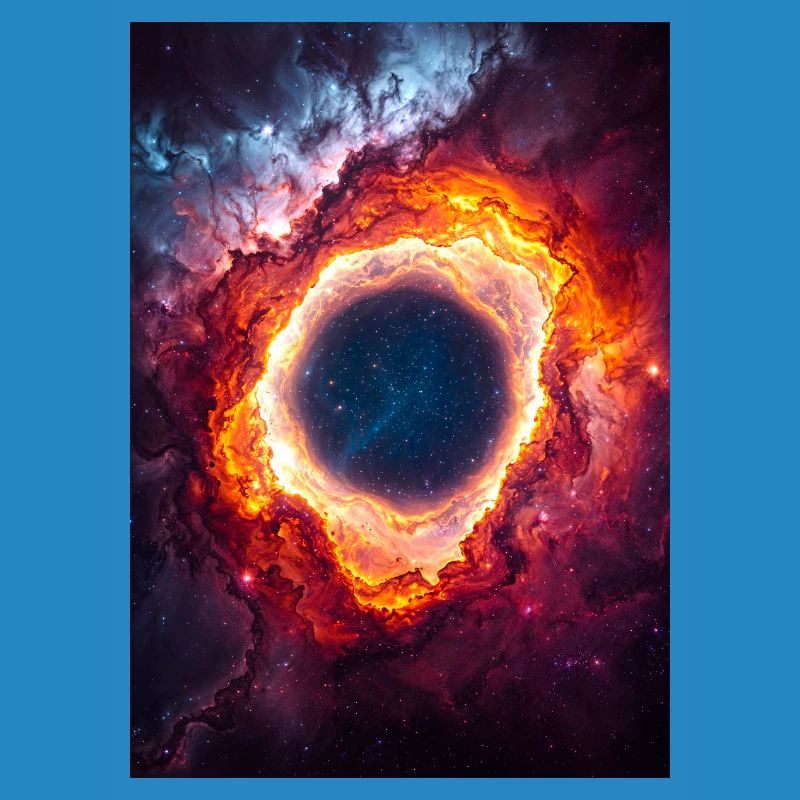Celestial Ring Nebula Glow