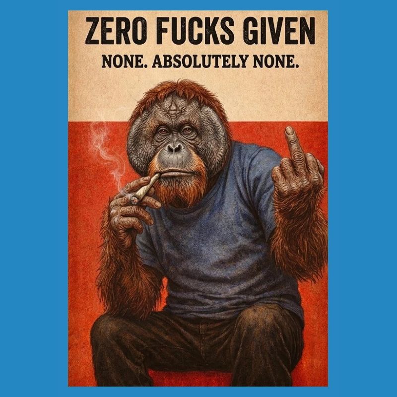 Zero Fucks Given Ape
