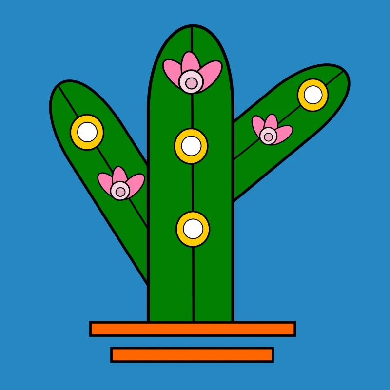 Glowing cactus