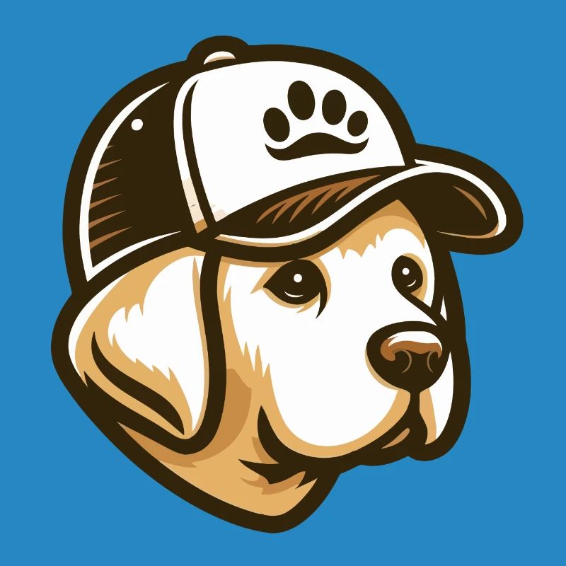 Labrador Head with Cap