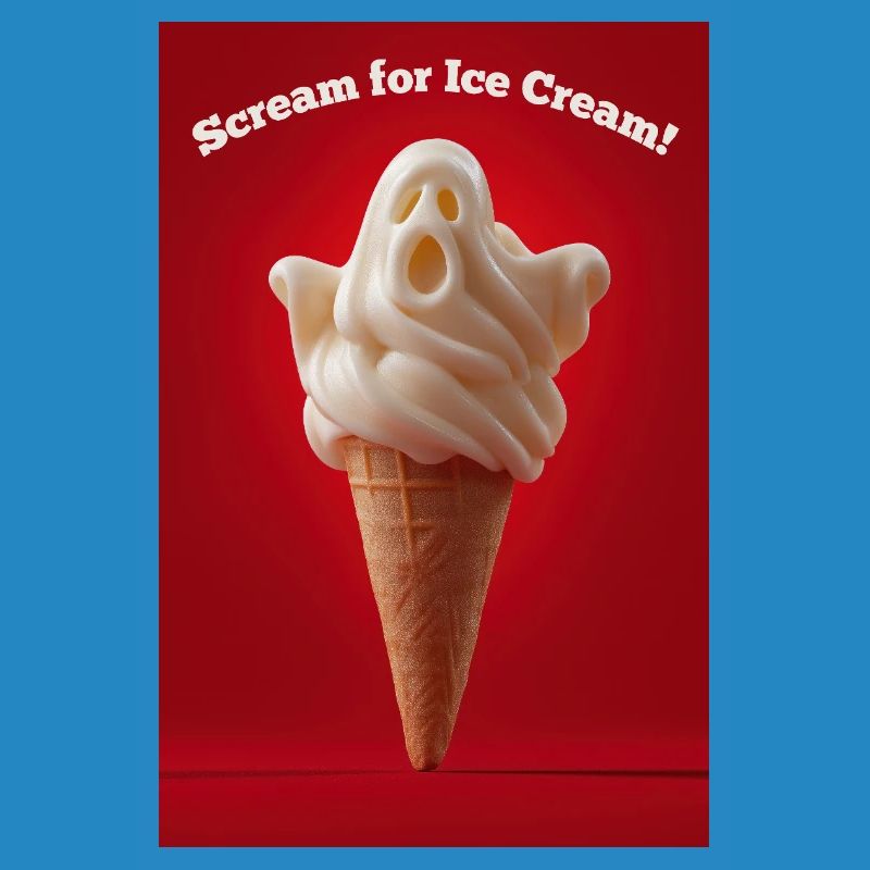 Ghostly Scream Eiswaffel