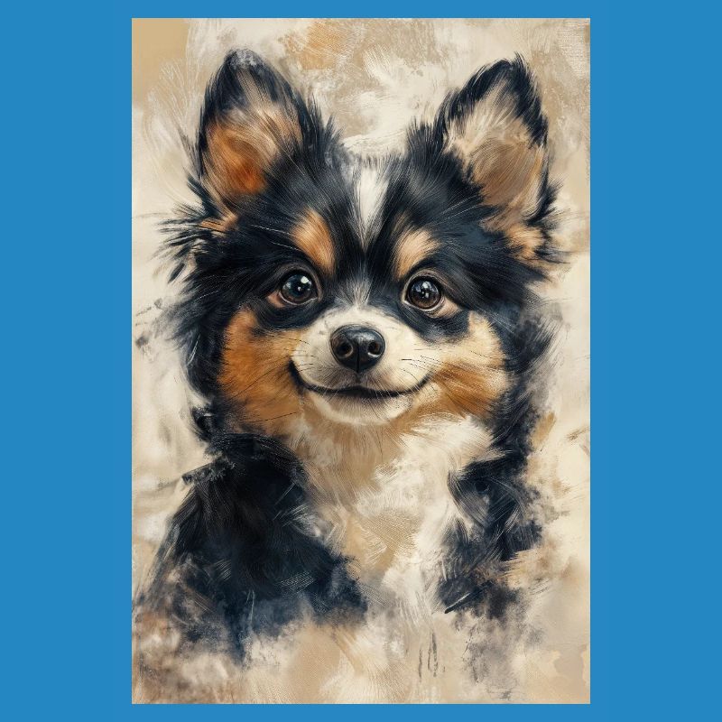 Illustration eines Hundes
