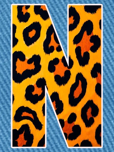 Neon-Leopardenmuster GelbOrange