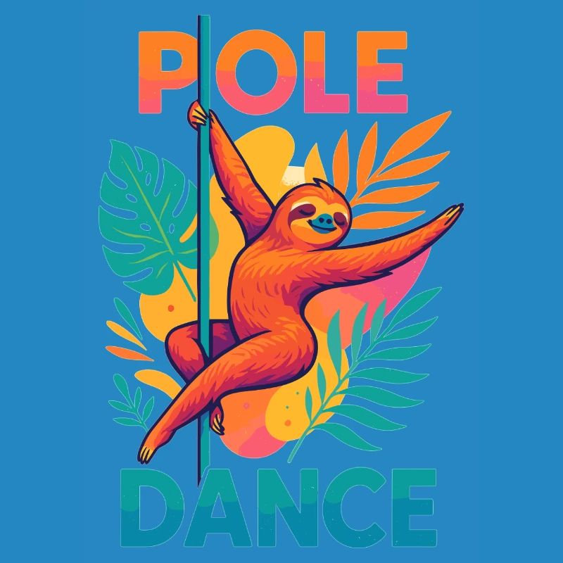 Pole Dance Sloth Pole Dancer Funny Gift
