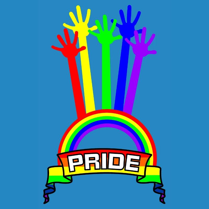 Pride Hände Regenbogen