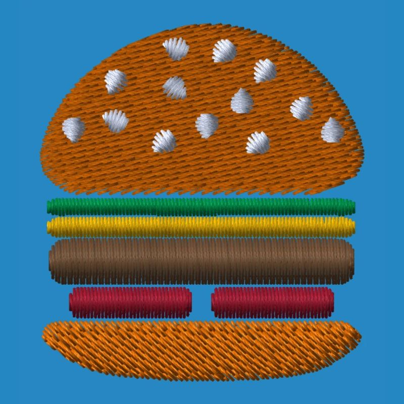Burger bestickt