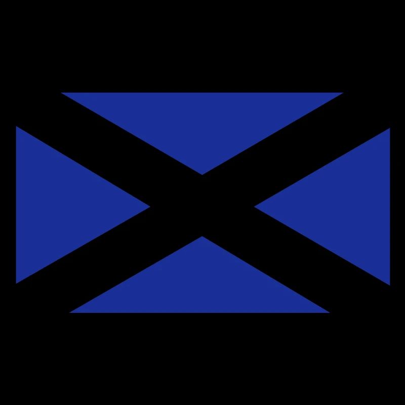 Scottish flag one colour