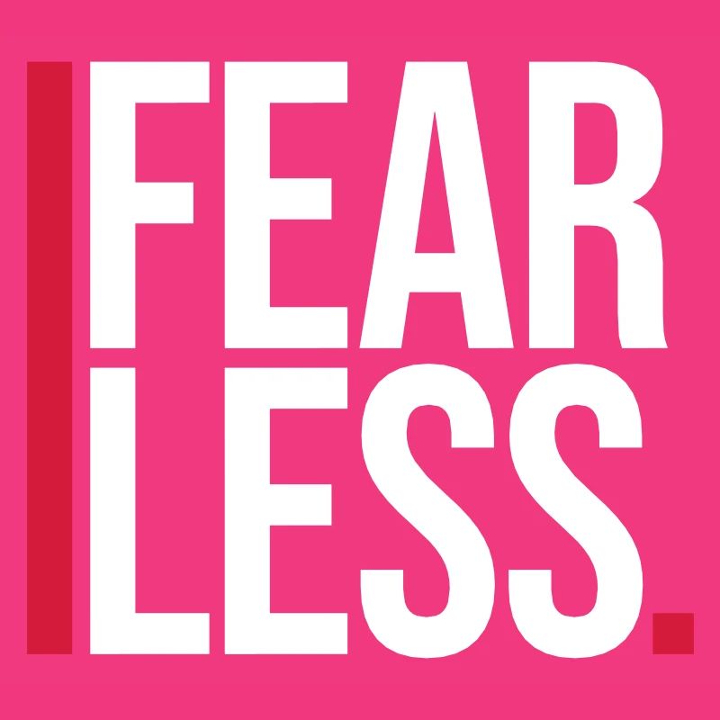 fearless Text Quote Design