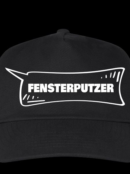 Fensterputzer als Sprechblase