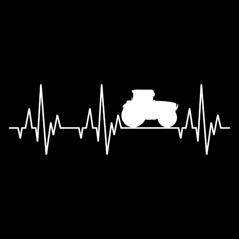 Herzschlag EKG Traktor Trecker Ackerschlepper
