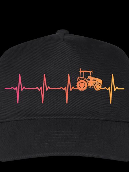 Traktor-Sonnenuntergangs-Herzschlag-Bauer