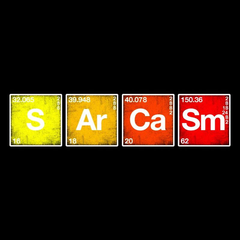 Sarkasmus Periodensystem der Elemente PSE Chemie