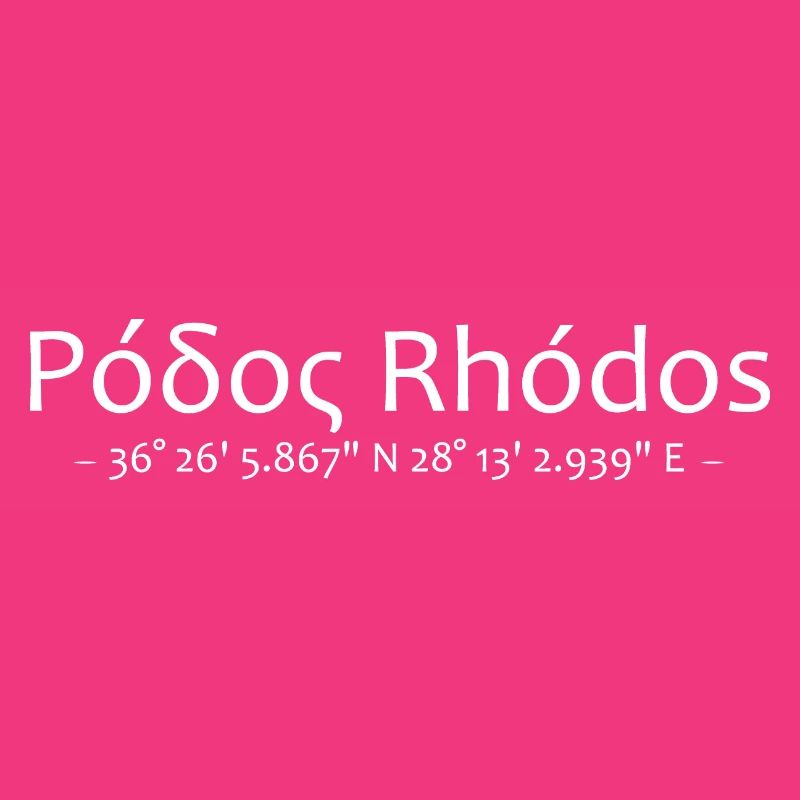 Rhodes Coordinates Design - Minimalist