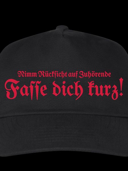 Fasse dich kurz