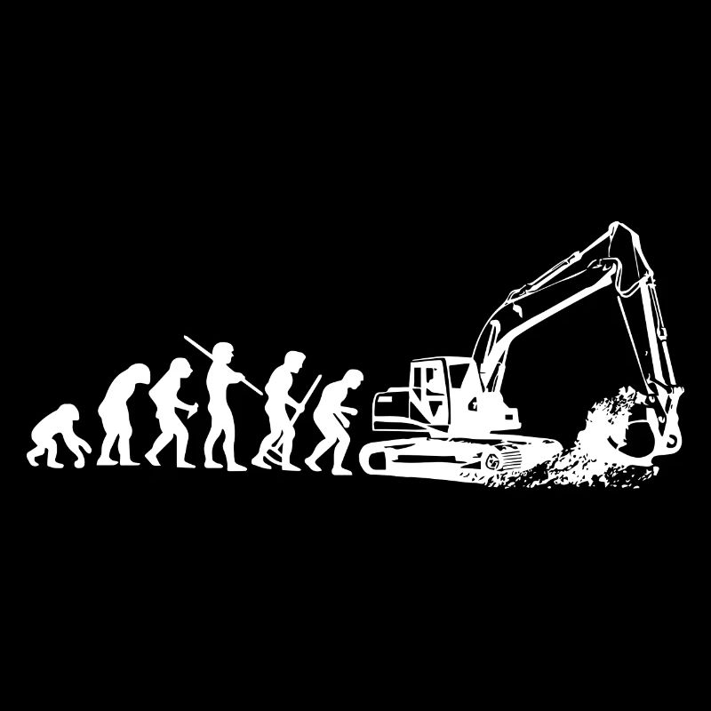 BAGGER BERUF GESCHENK JOB TIEFBAU RAUPE DIGGER