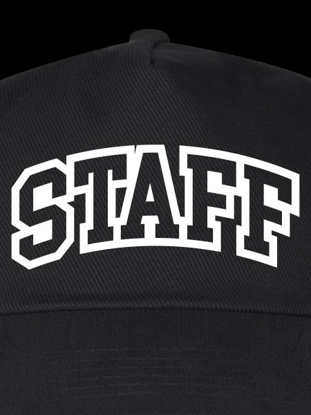 Staff Schriftzug