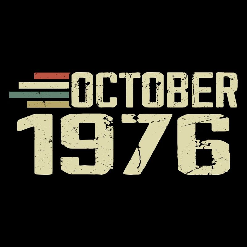 October 1976 - Birthday in October 1976